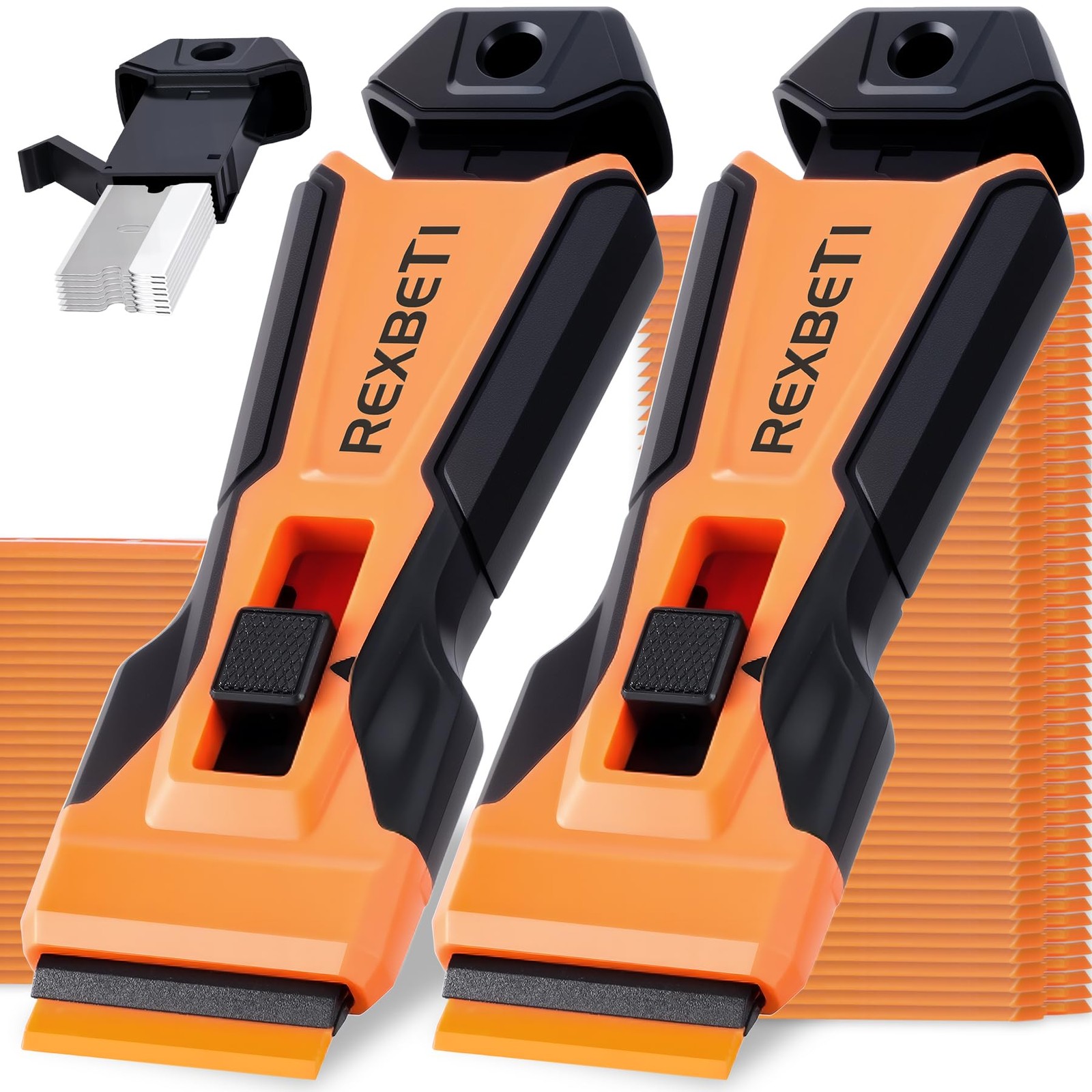 Razor Blade Scraper Tool, 2 Pack Windows, Glass Stovetop Scraper
