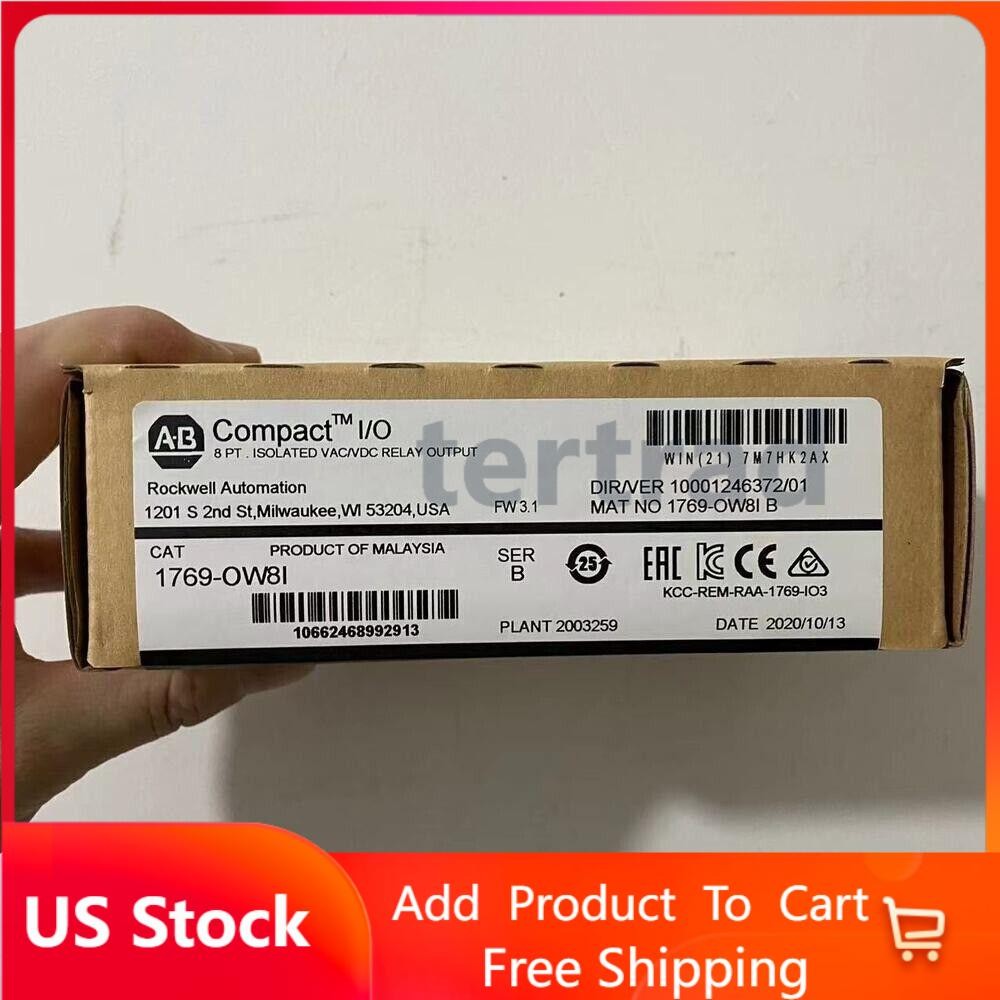 New Sealed AB 1769-OW8I SER B CompactLogix Relay Output Module 1769OW8I USA