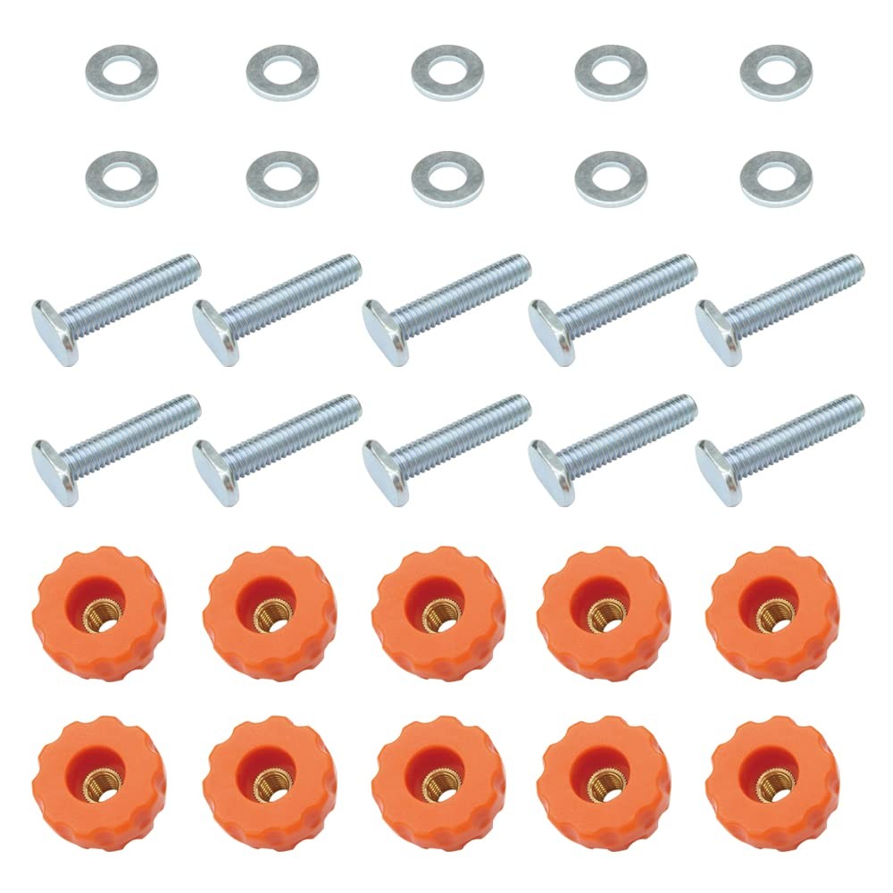 10 PCS TTrack Knob Kit 5/1618 Knobs TBolts Woodworking Jigs HW05