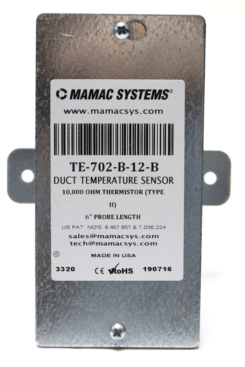 MAMAC Systems TE-702-B-12-B 10K Type II Temperature Sensor