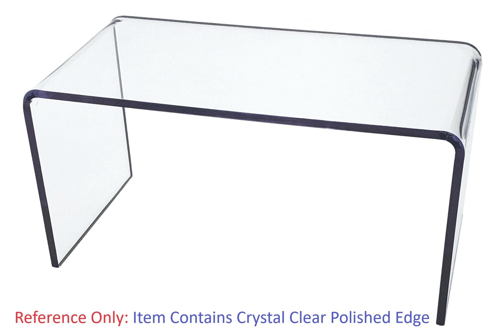 T'z Tagz 8Wx8Dx12H Crystal-Clear 6mm Thick Acrylic Riser Display Stand