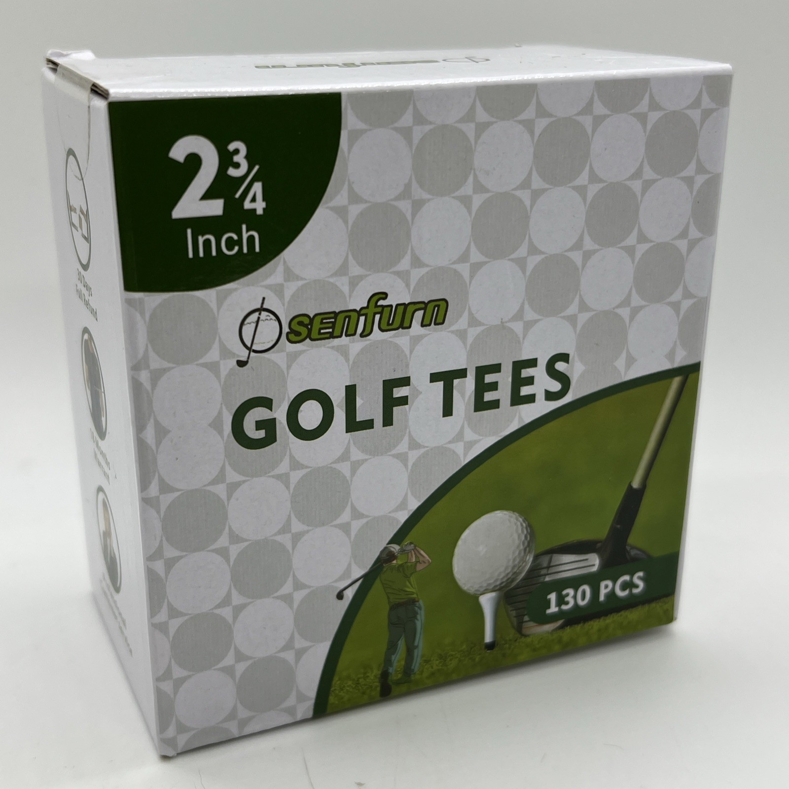 Dsenfurn Golf Ball Tees 2 3/4" 130 Pieces Biodegradable & Less Friction NEW!