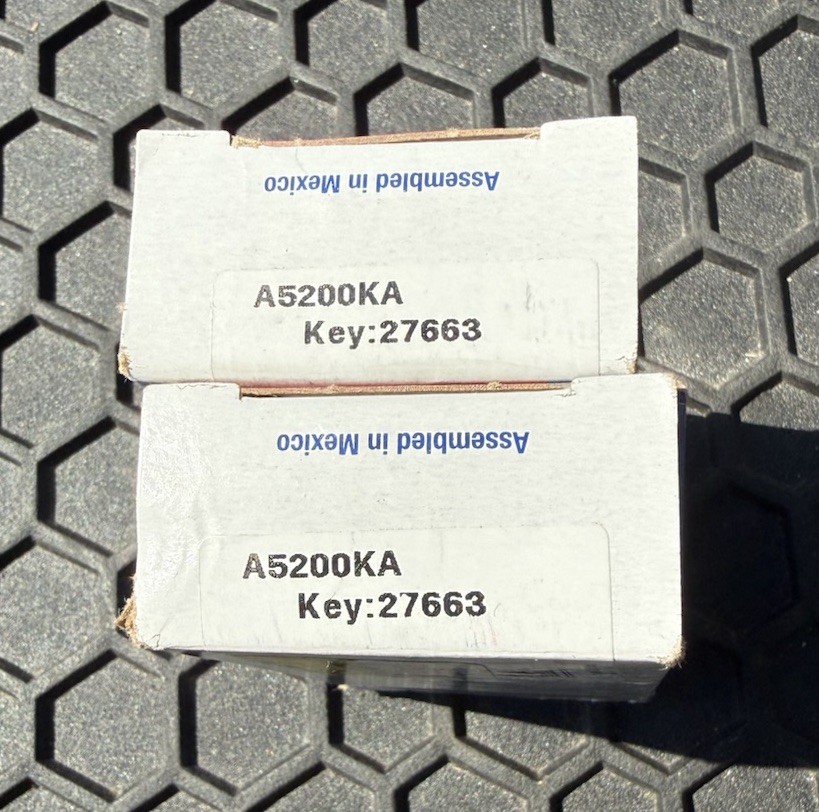 American Lock A5200KA Solid Steel Padlock 2 Pack
