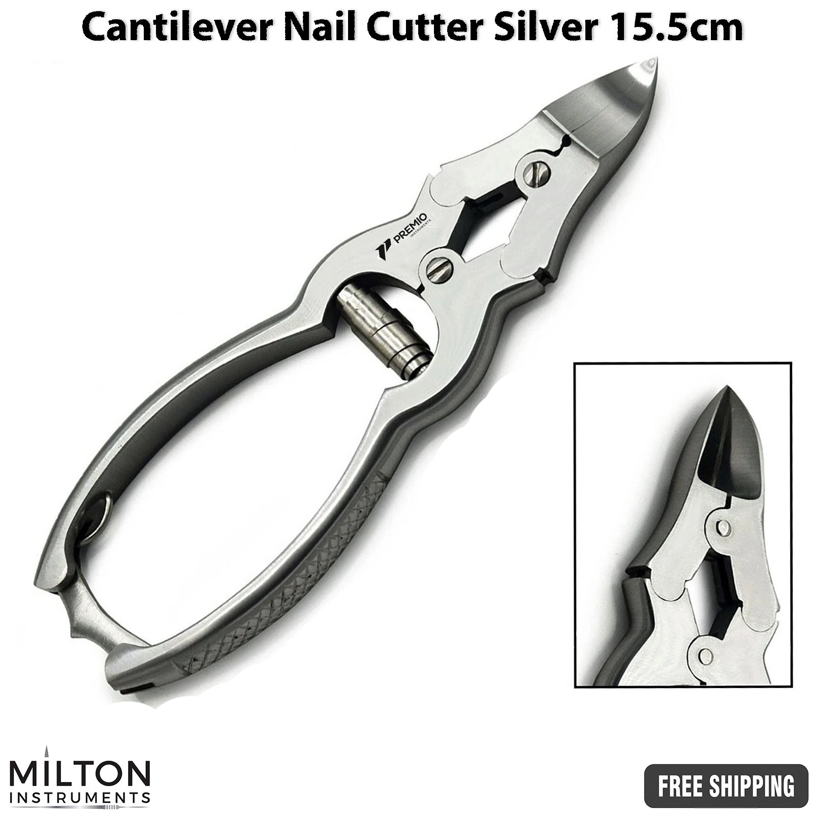 Cantilever Toe Nail Clipper Heavy Duty Thick Nails Cutter Podiatry Chiropody CE