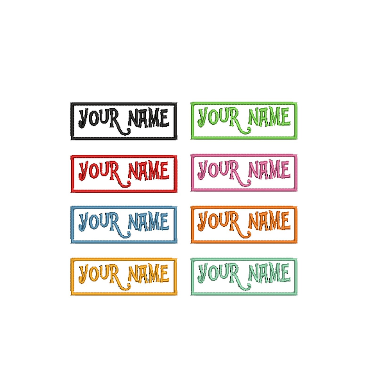 Custom Name Tag Personalized Embroidered Applique Patch Bikers, Uniforms Veteran