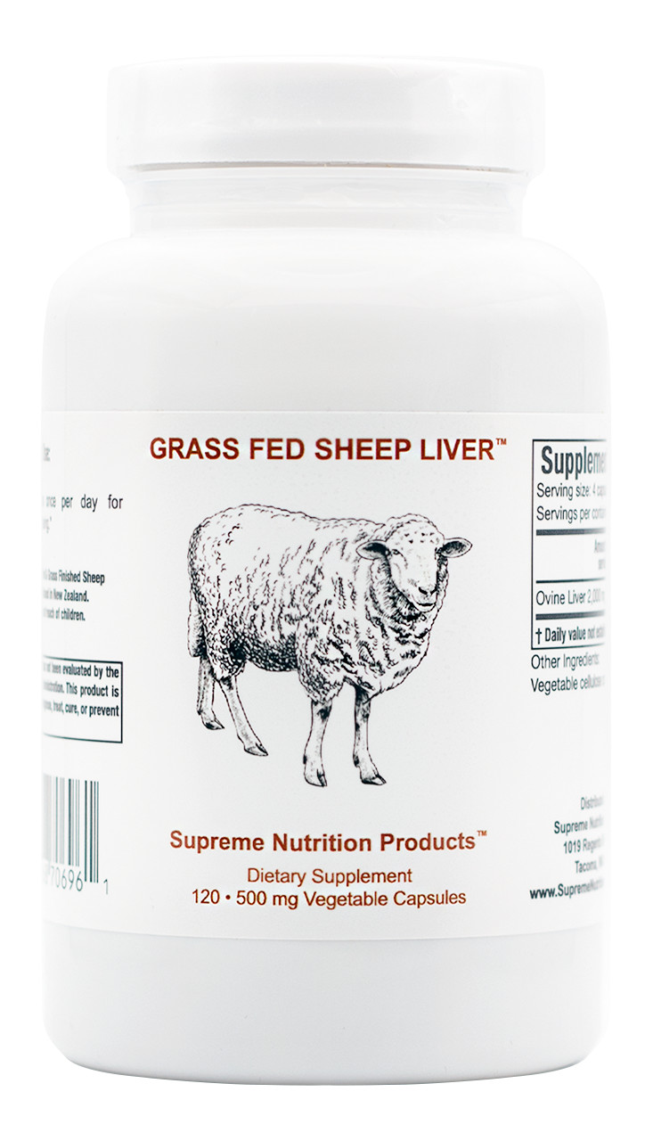 Grass Fed and Finished New Zealand Sheep Liver™ - 120 Capsules