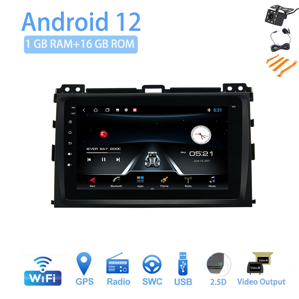 Android 12 9" Car Stereo Radio for Toyota LAND CRUISER Prado 120 2003-09 GPS
