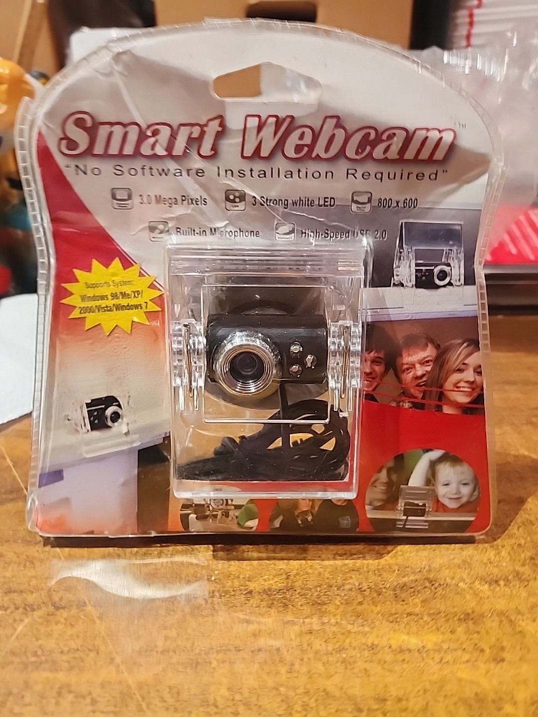 Next Products USB 2.0 Smart Webcam with 3 LEDs Built-in Microphone 3 MP New