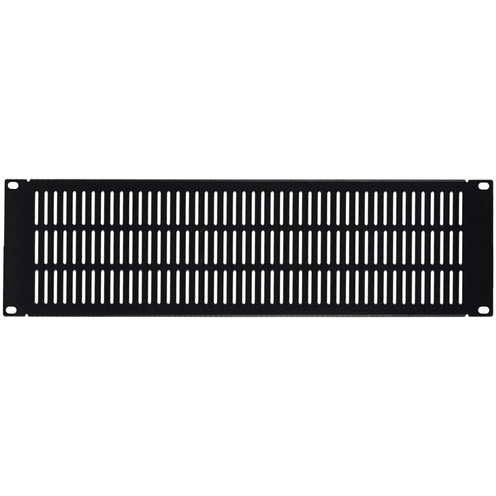 Three Space 3U-19" Vented Blank Network Rack Mount Server Panel Filler Spacer