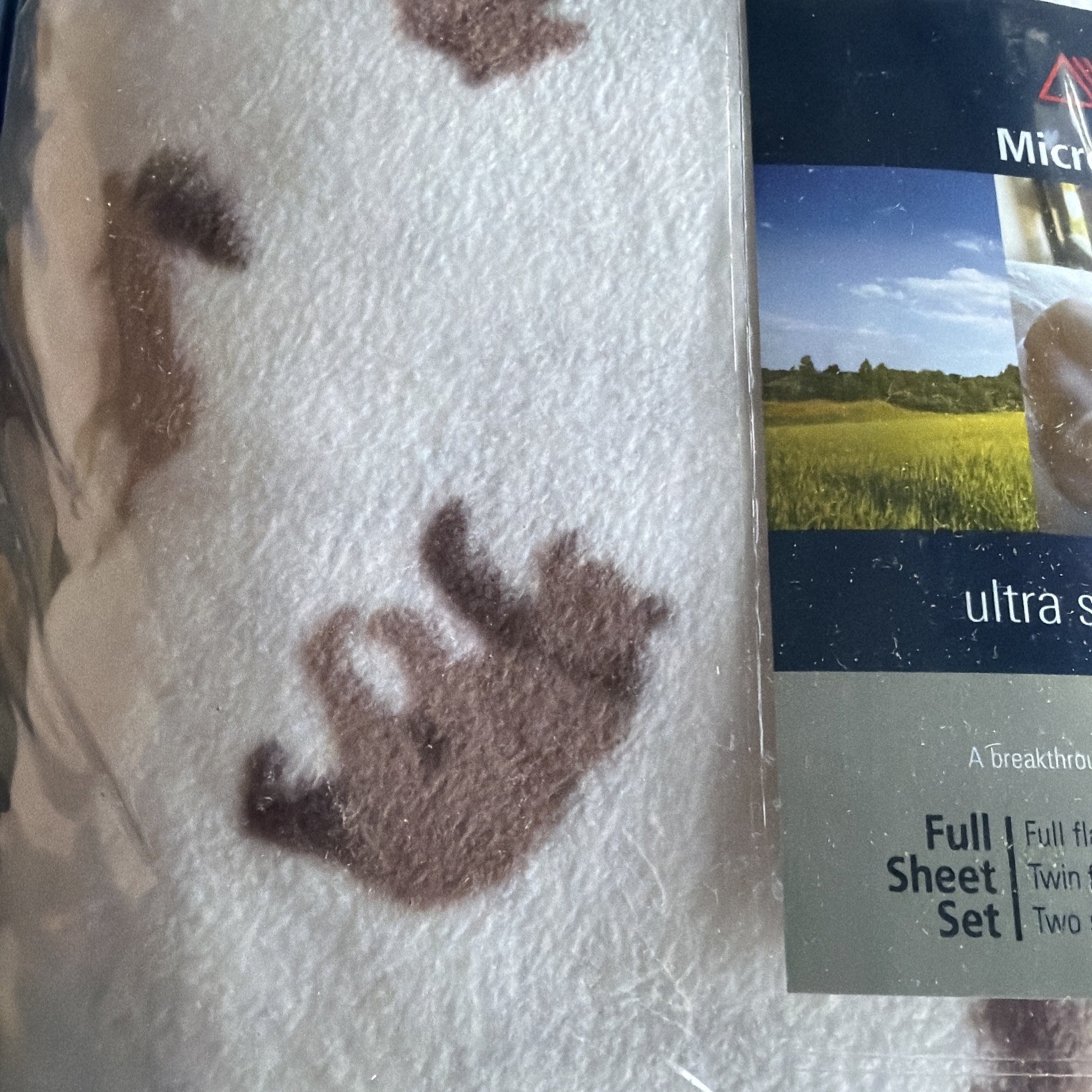 Berkshire Polarfleece Sheets Set Ultra Warmth FULL SIZE - Moose Bear