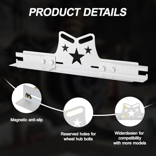 2-Pack Wheel Alignment Tool Plates, 3-in-1 Adjustable Toe & Camber Tool Kit for