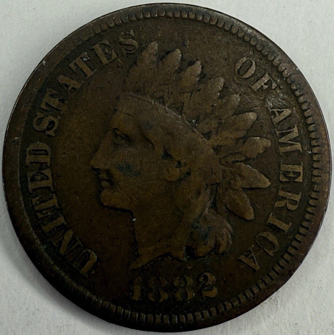 1882 Indian Head Cent Exact Coin Imaged #IND1116