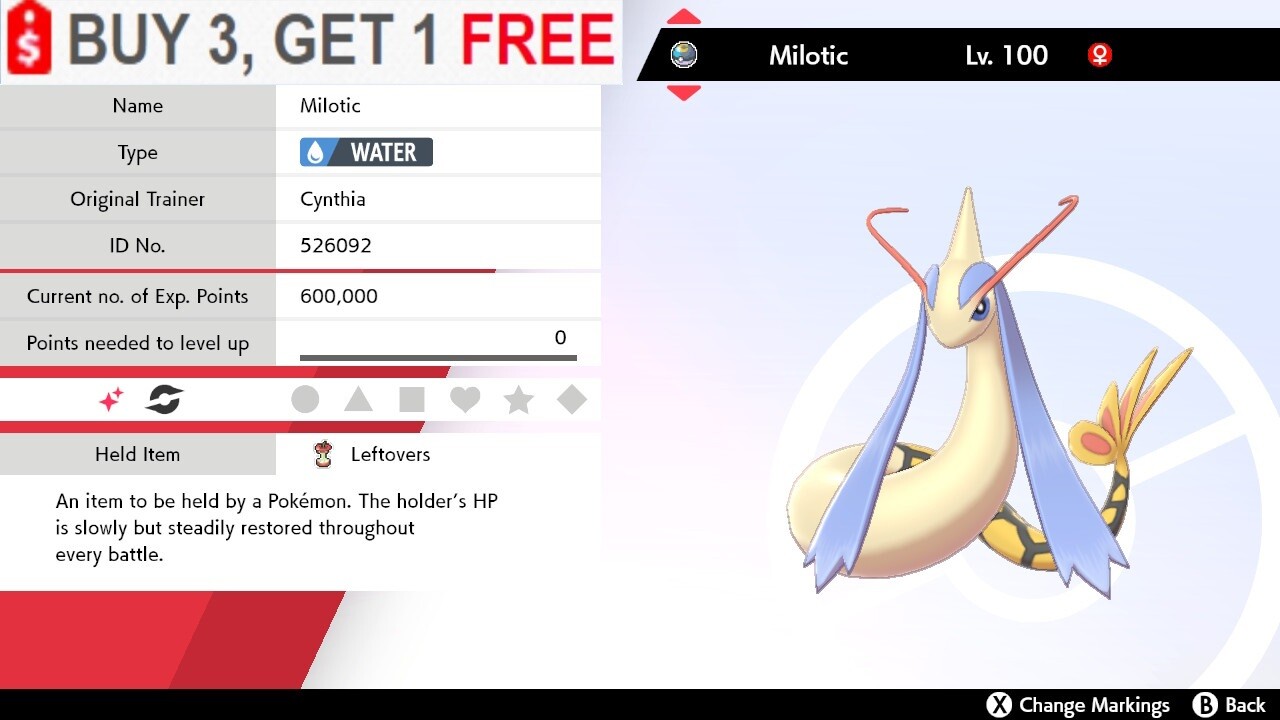 ✨Shiny Milotic✨Pokemon Sword and Shield Perfect IV🚀Fast Delivery🚀