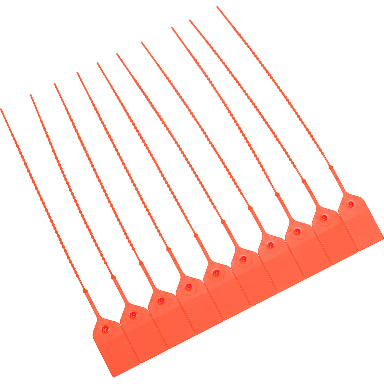 Adjustable Extinguisher Tamper Seal 9"L Orange 100/Pack