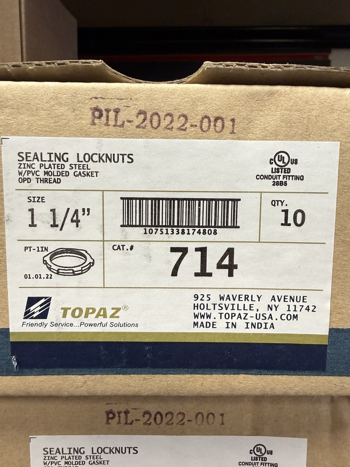 2” Sealing Locknut