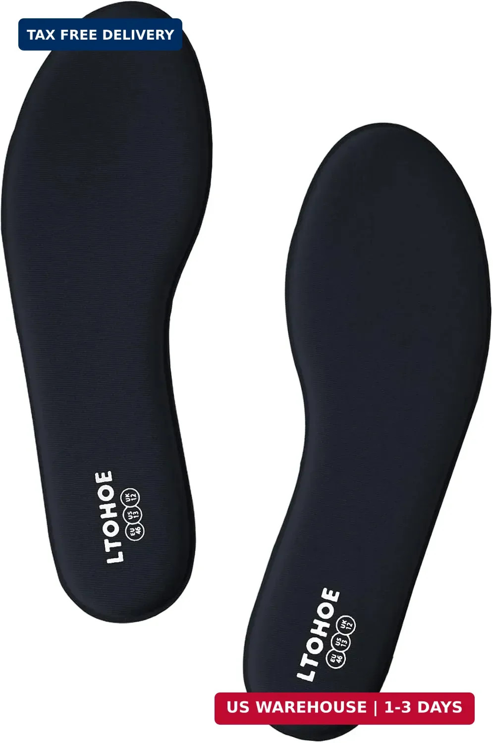 Memory Foam Insoles Work Boot Running Shoe Inserts Shock Absorb Pain