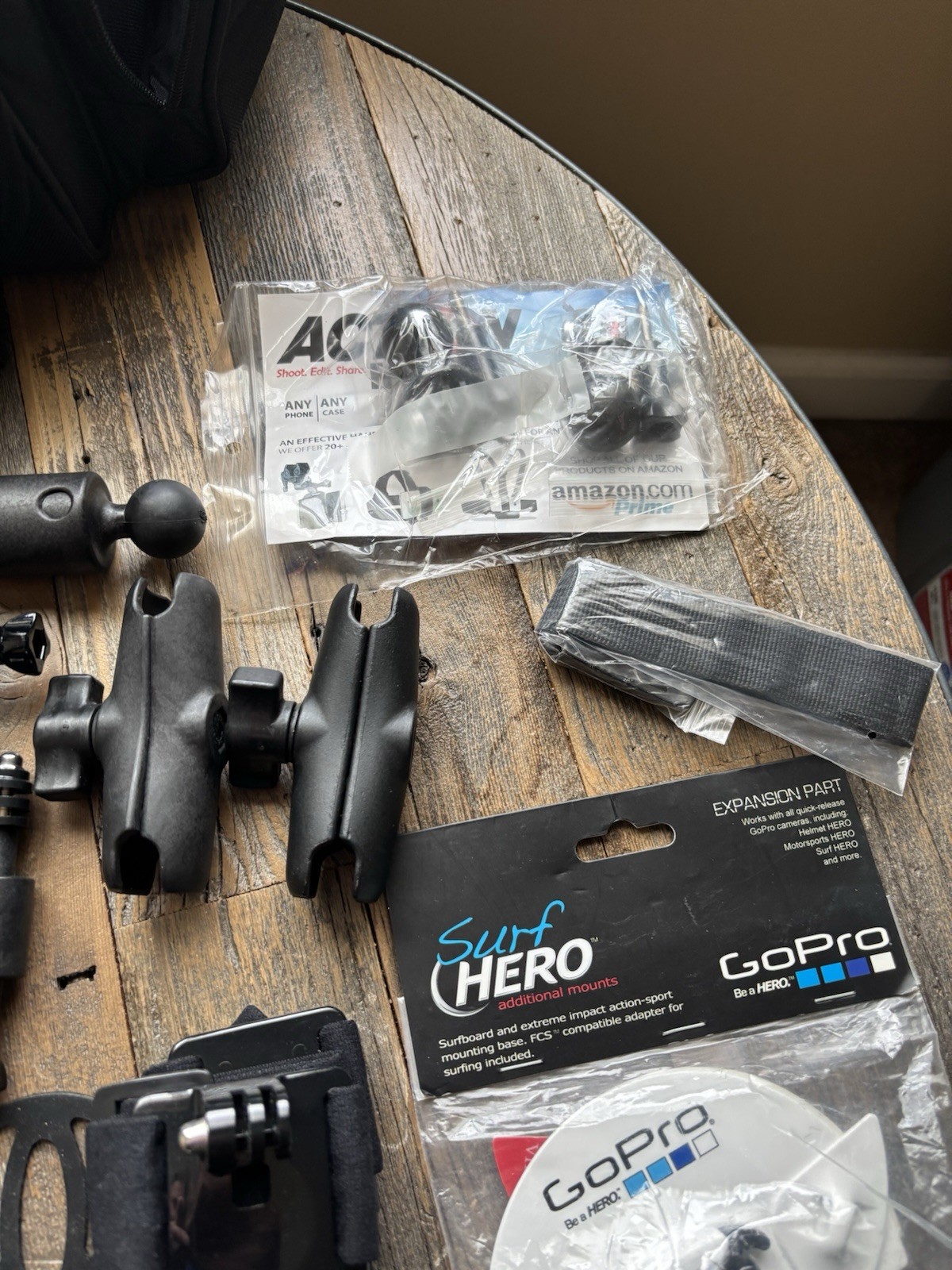 GoPro HERO Session +HERO Camera Huge Mount Accessory Bundle RAM Mount Light Case