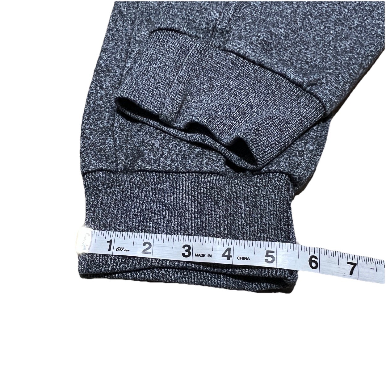 Free Planet Mens Jogger Sweatpants Black Speckle Button Zip Drawstring Size S