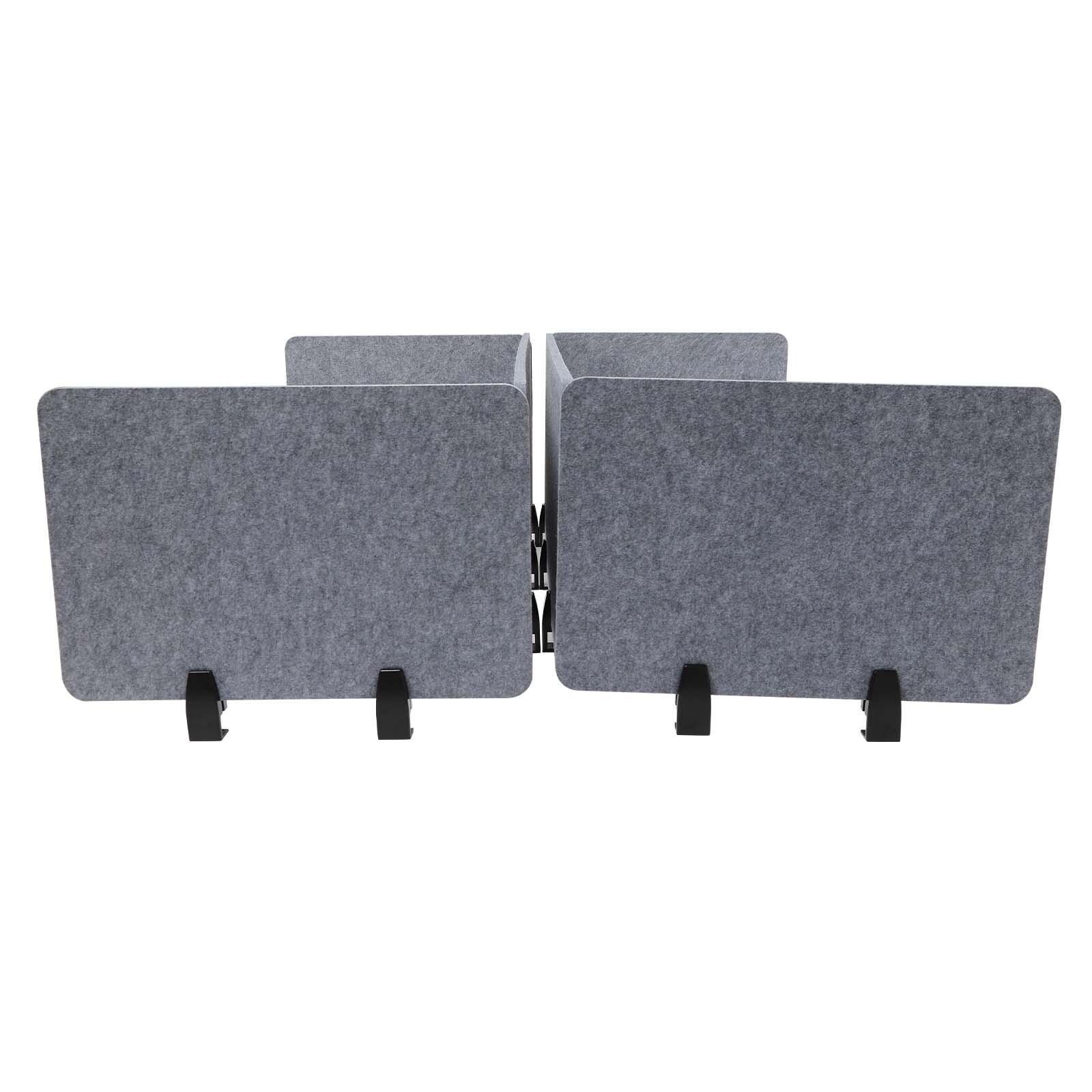 Clamp-On Acoustic Desk Divider Privacy Panel for Productive Workspaces
