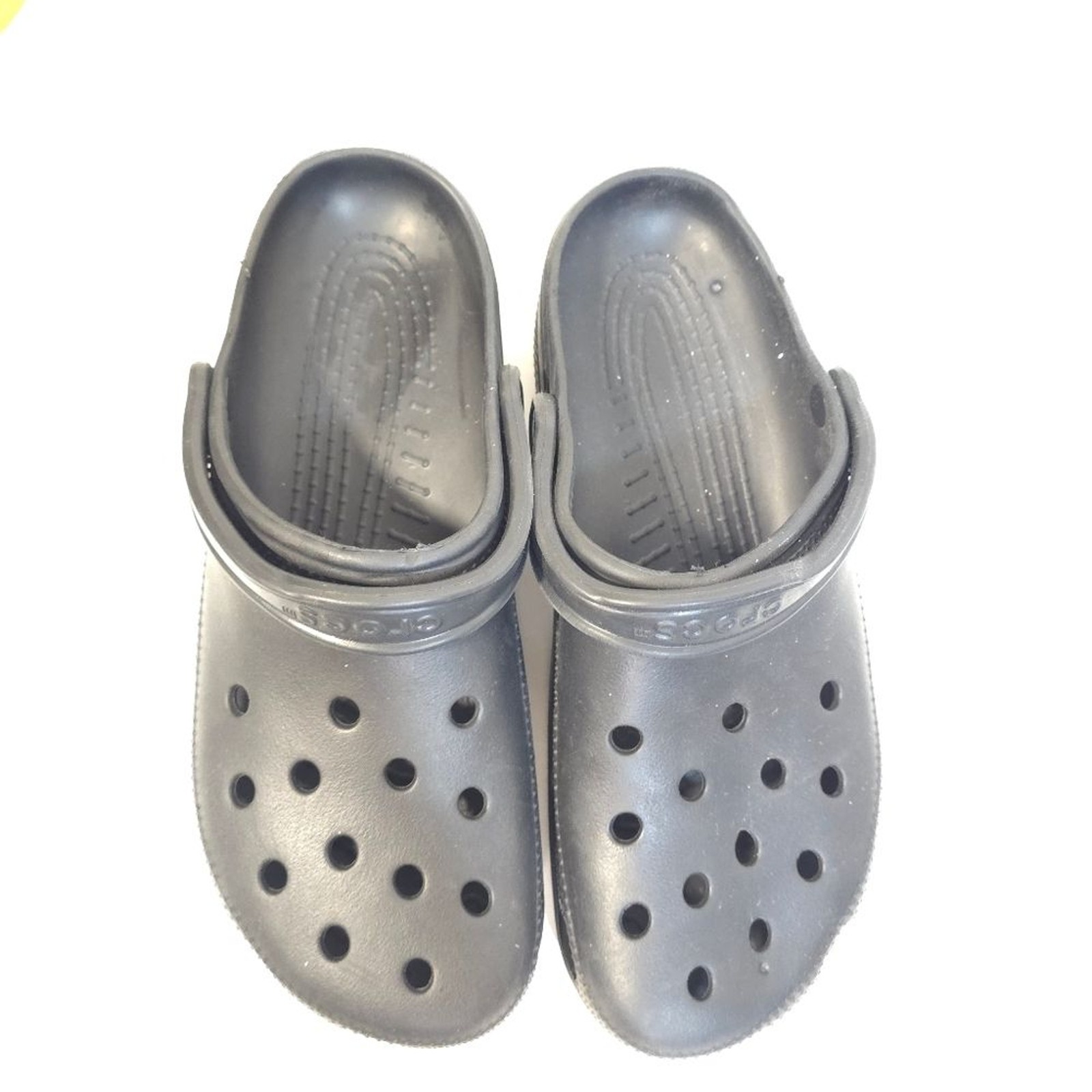 CROCS Black Textured SoleCrocs Classic Clogs Black Men’s Size 13 M Comfort Slip