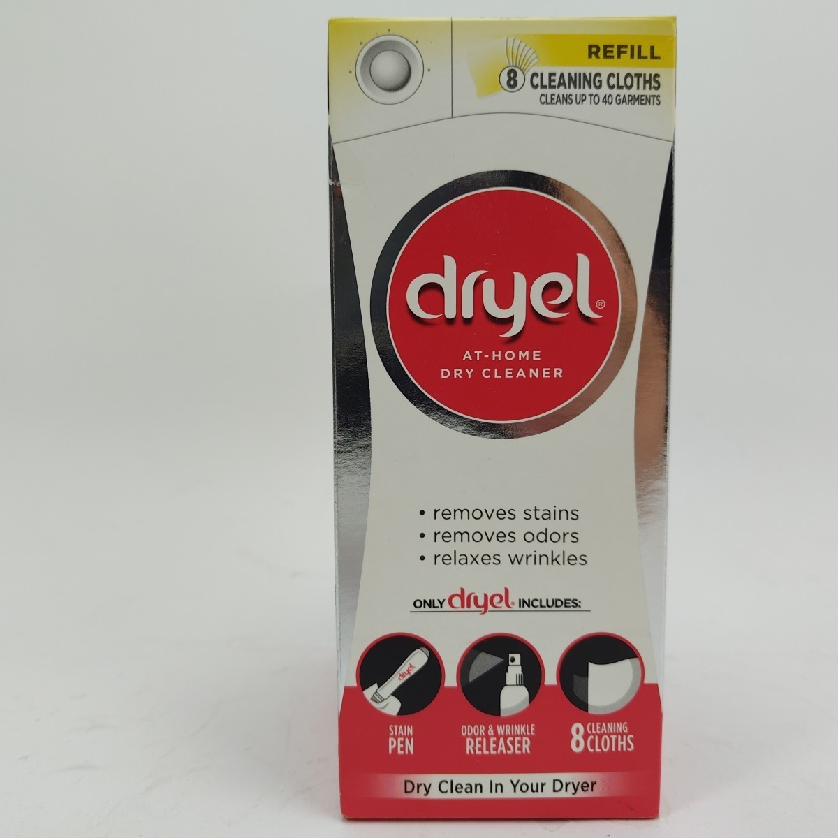 Dryel At-Home Dry Cleaner Refill Kit - 8 Loads, Pen CRB-01126 Fragrance Free