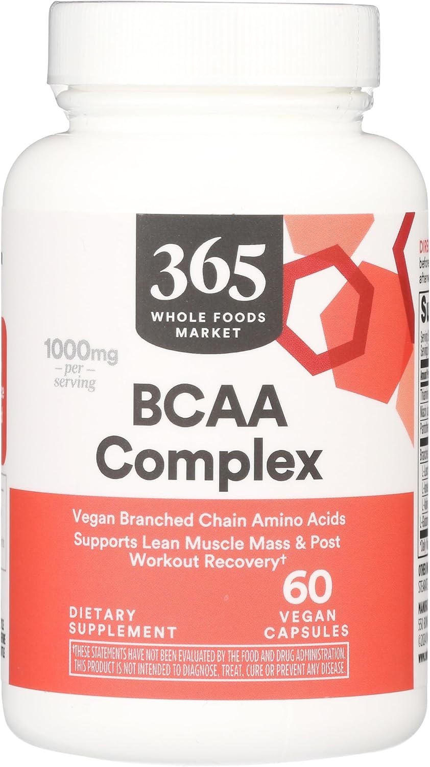 60 Capsules of BCAA Complex - Elevate Your Workout Recovery Naturally