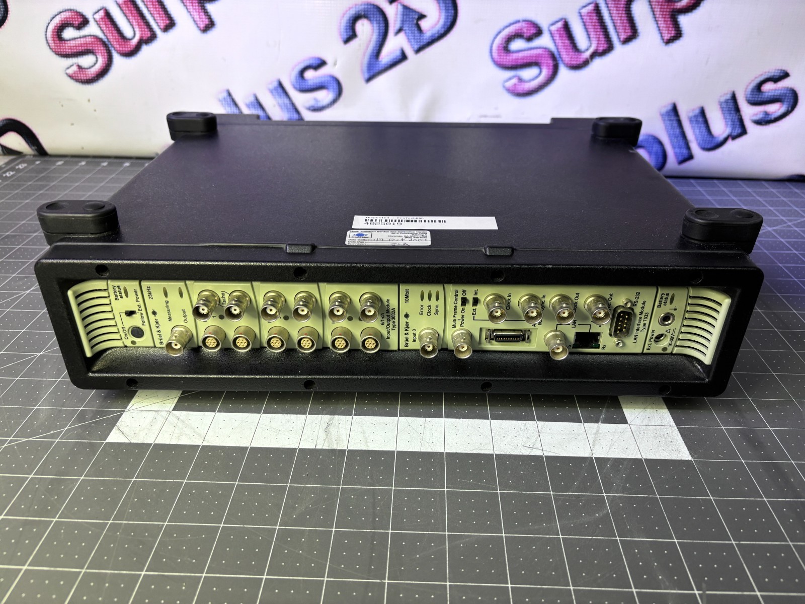 Bruel & Kjaer Controller Frame with 7536 Lan Module and 3032A Input Module.