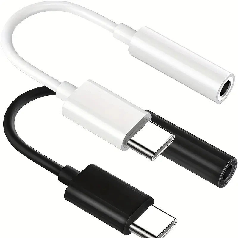 USB C To 3.5mm Audio Adapter Aux Headphone Jack Dongle Cable For Phone