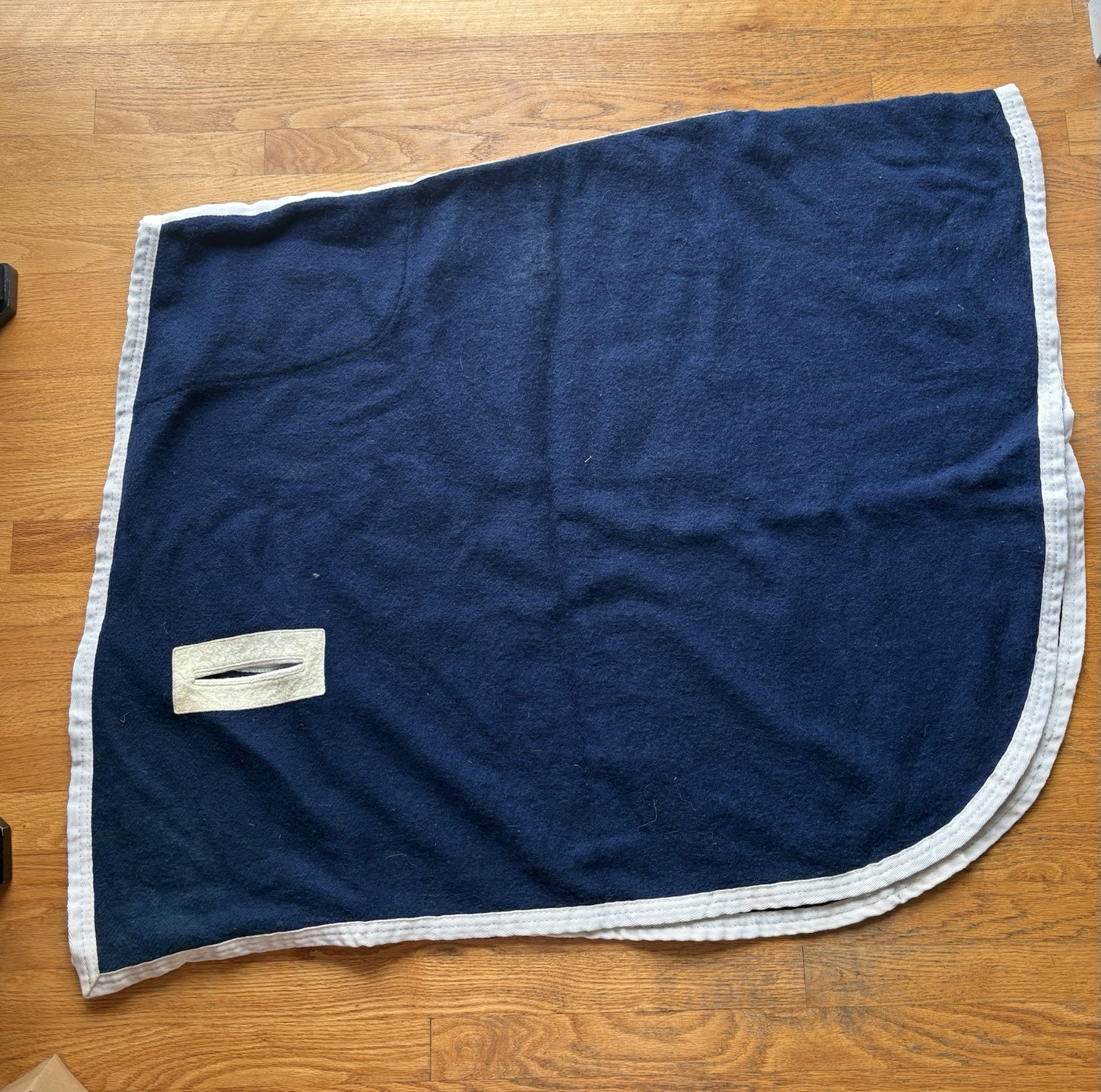 Curvon Navy Blue Wool Pony Size Quarter Sheet