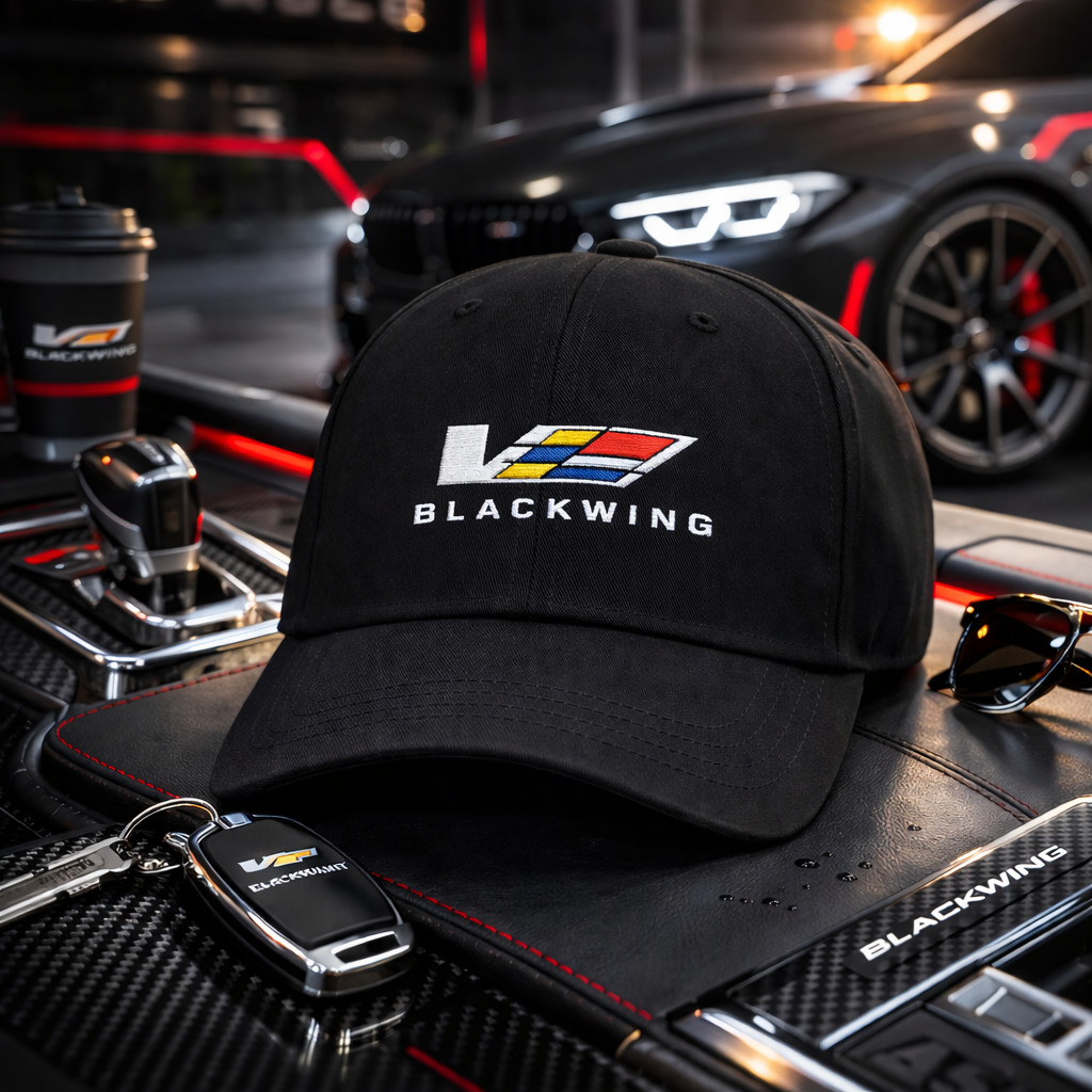 Cadillac V Blackwing Trendy Embroidered Dad Cap Adjustable Comfortable Fit