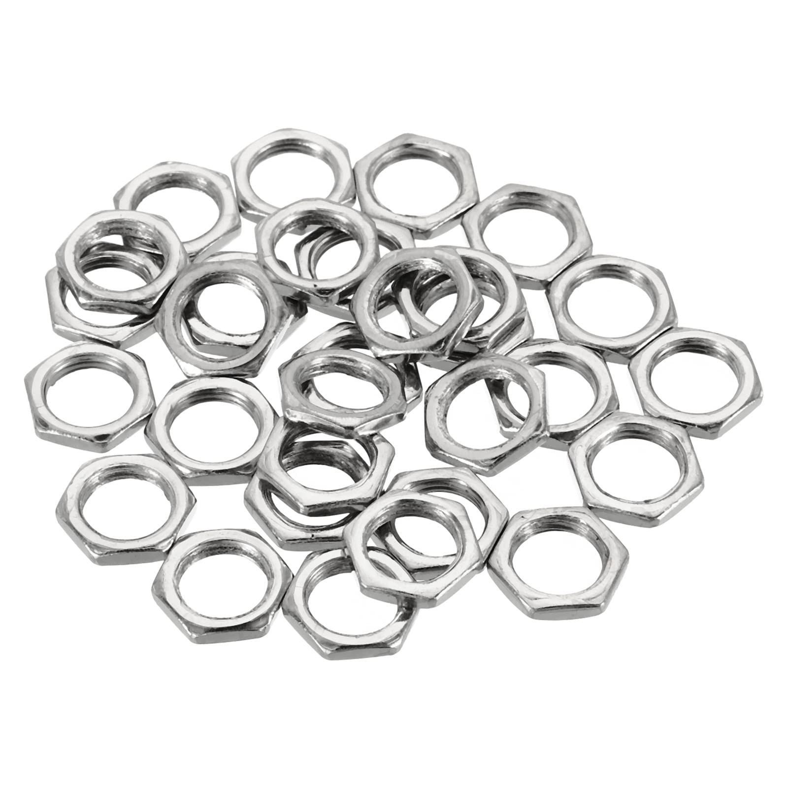 PATIKIL M9 x 0.75 Steel Hex Nuts, 30 Pack Metric Thread Zinc Plated Finished ...
