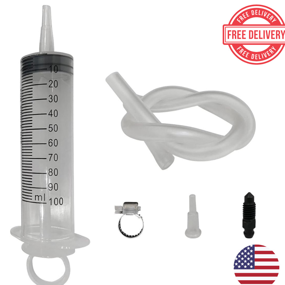 Brake Bleed Kit, Hydraulic Disc Clutch Bleeder Tool with 100ML Syringe...