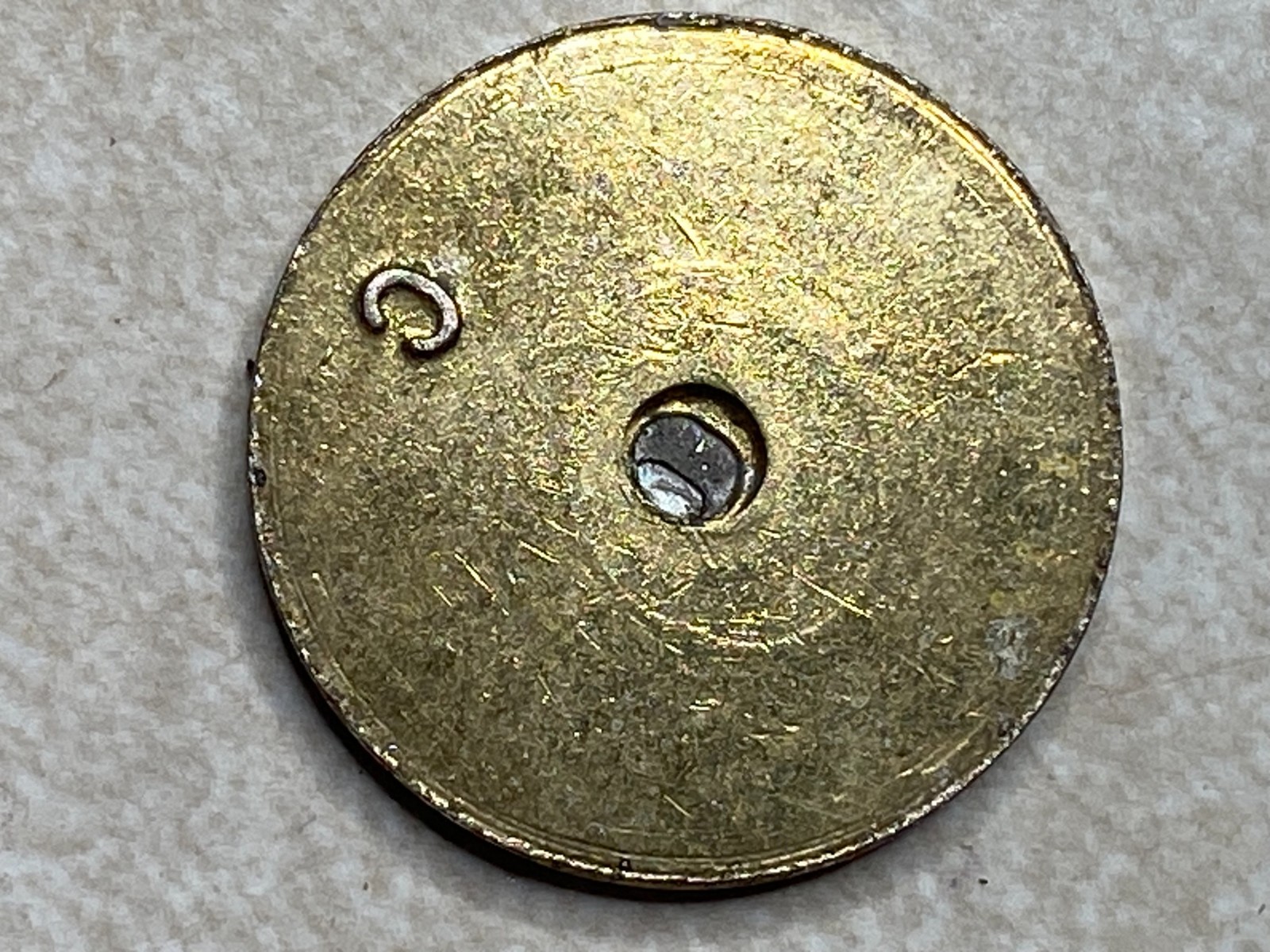 Blue Orange Enamel Golf Ball Marker Token T8446