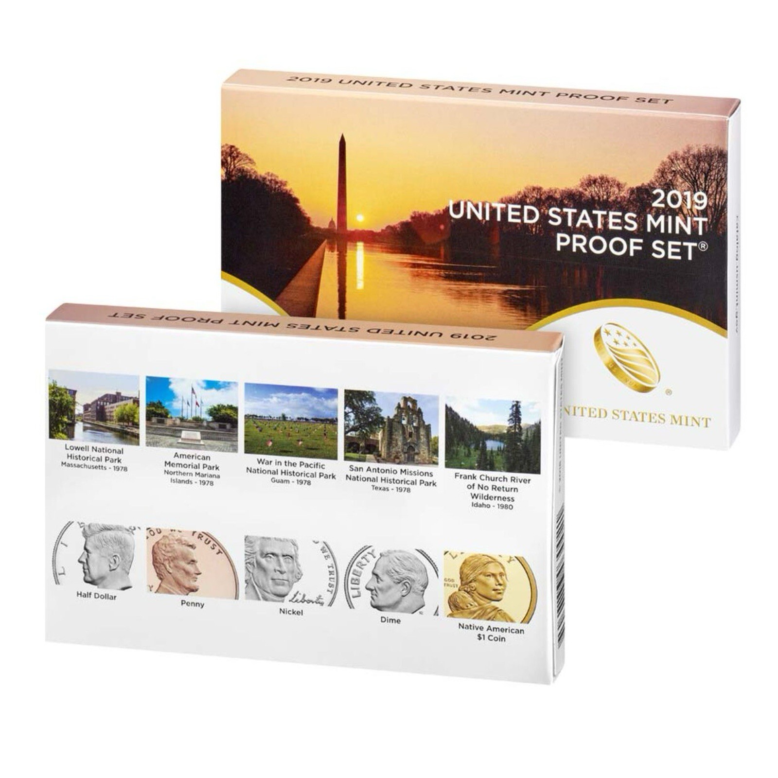 2019 United States Mint Proof Set Uncirculated Lot W COA & OGP