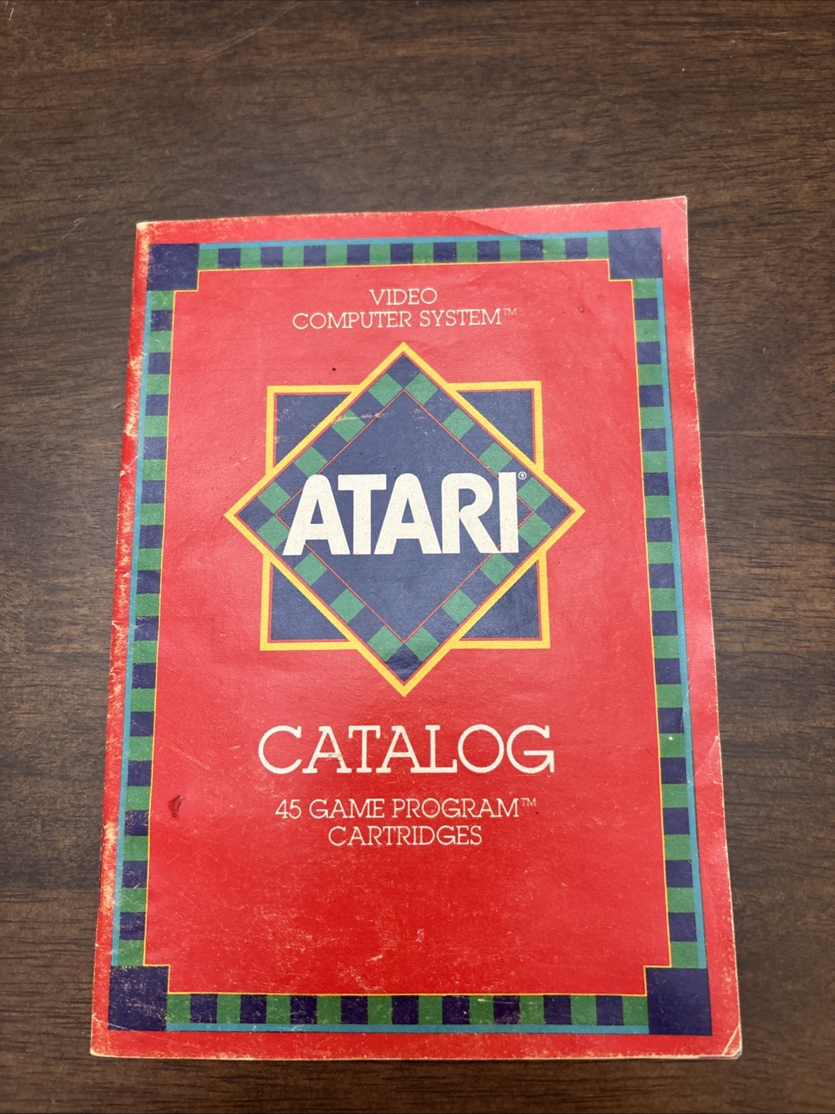 Vintage Atari 2600 Video Computer System Catalog 45 Game Program Cartridges 1981