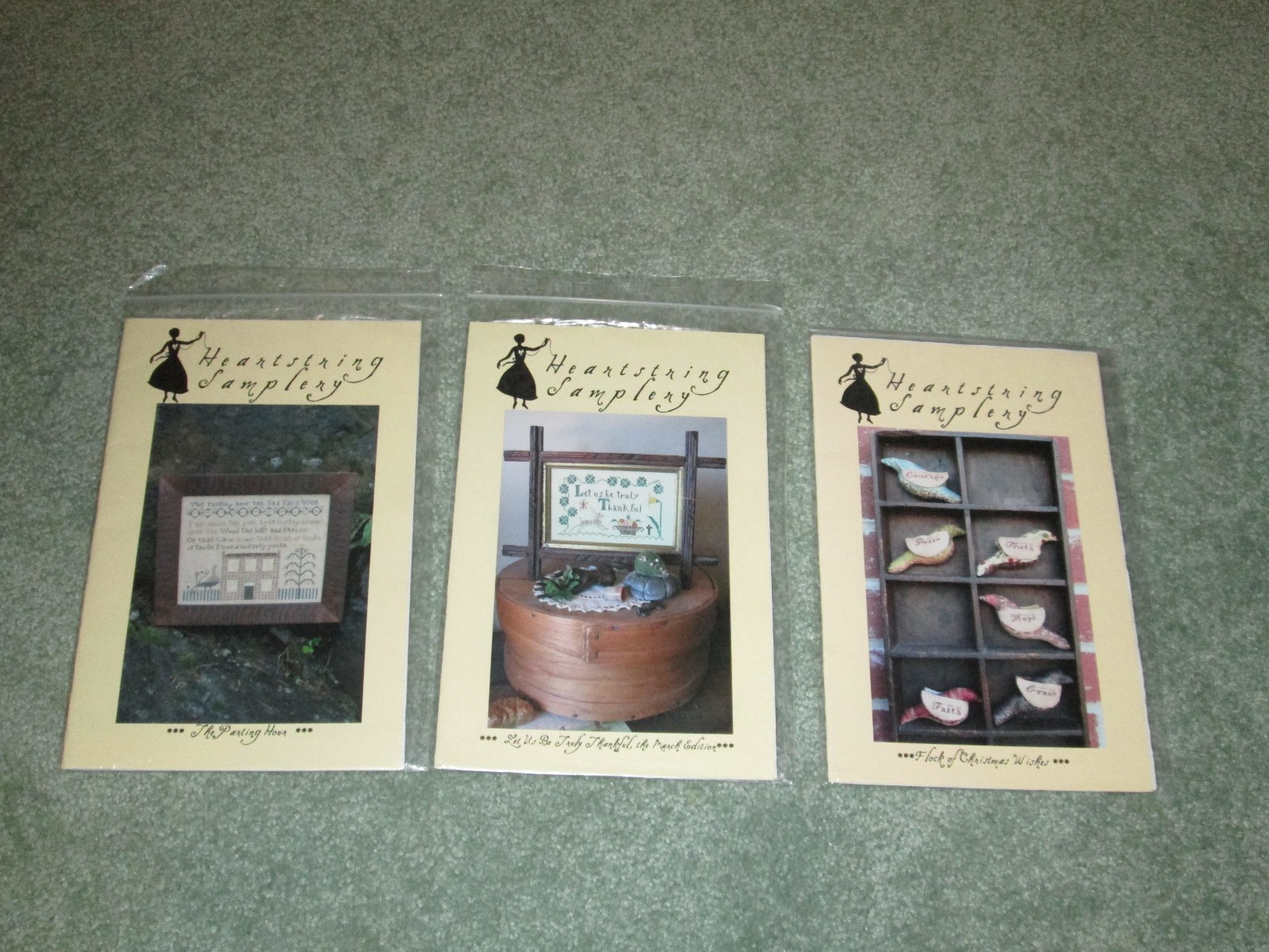 NEW HEARTSTRING SAMPLERY CROSS STITCH CHART PACK YOU CHOOSE: