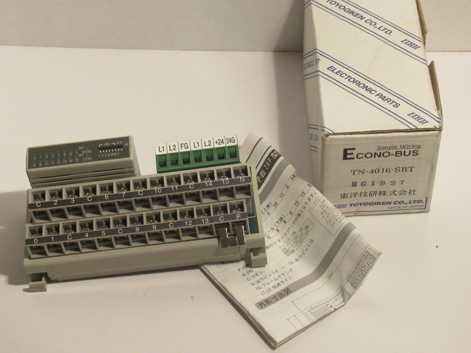 TOYOGIKEN TN-4016-SRT HG1927 ECONO-BUS OUTPUT MODULE NEW