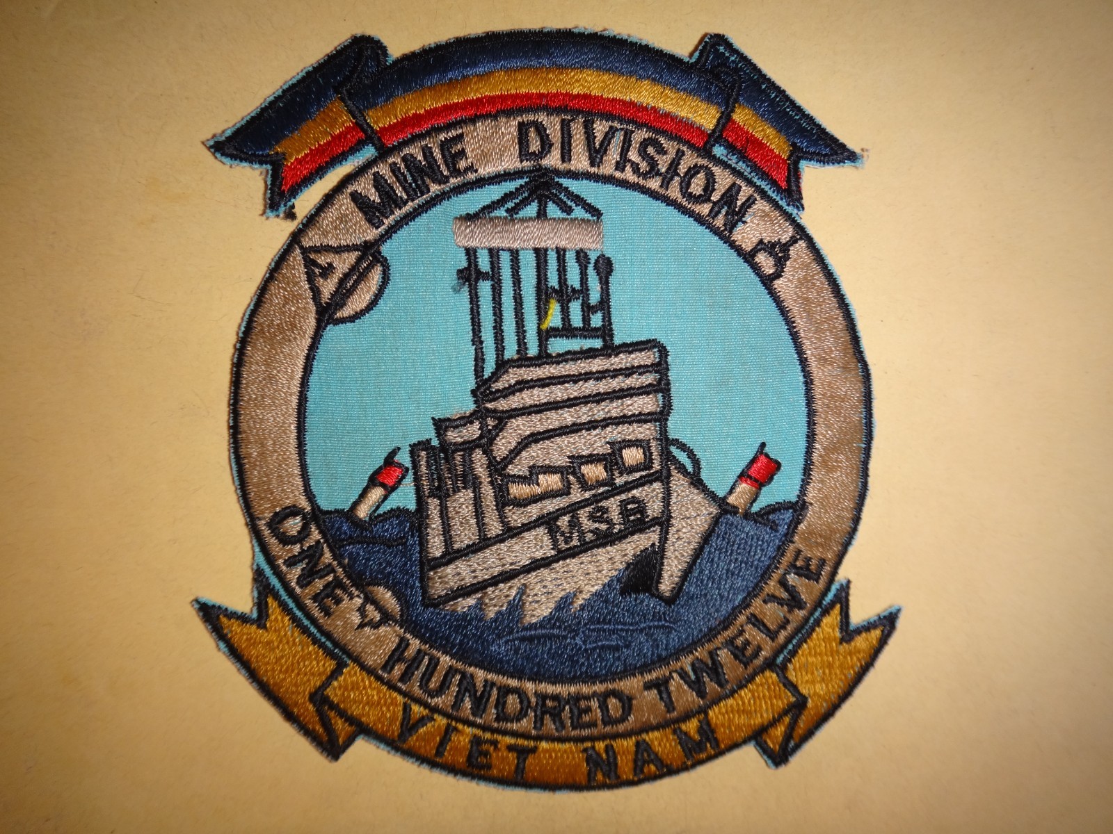 Vietnam War Patch US Navy MINE DIVISION 112 - Year 1968