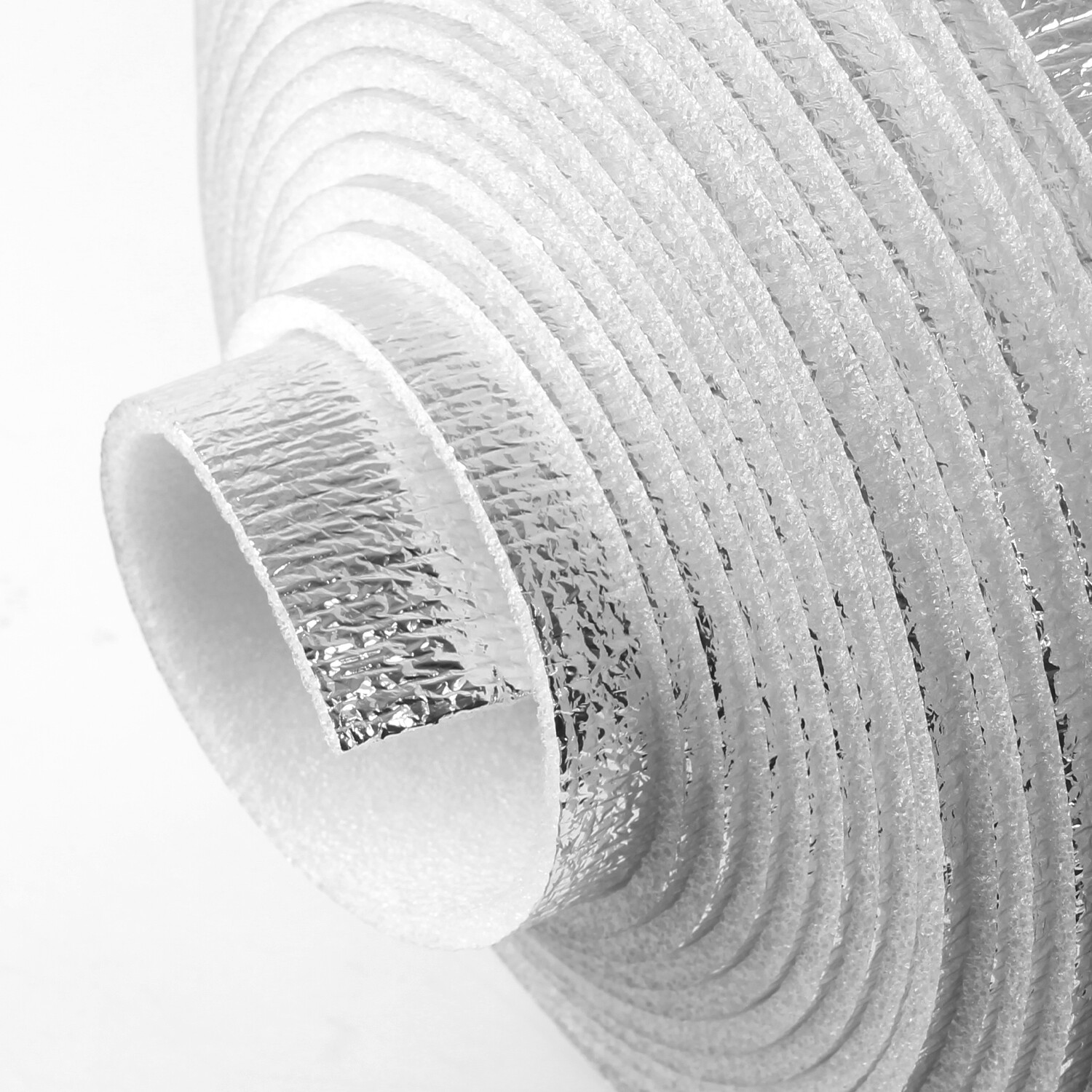 80"x40" Single Side Reflective Insulation Mat, Foam Core Radiant Barrier 197MIL