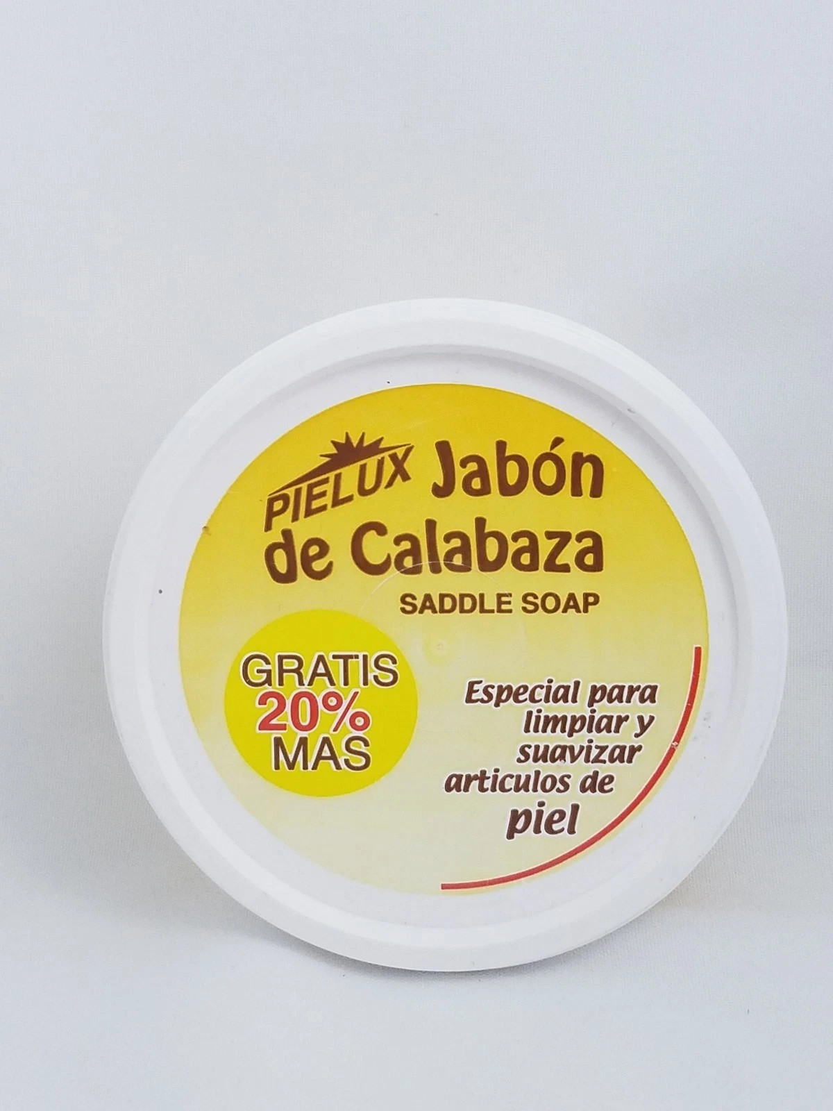 Pielux Jabon de Calabaza Saddle Soap 250g / 8.8 oz – NEW 20% More! Leather Clean