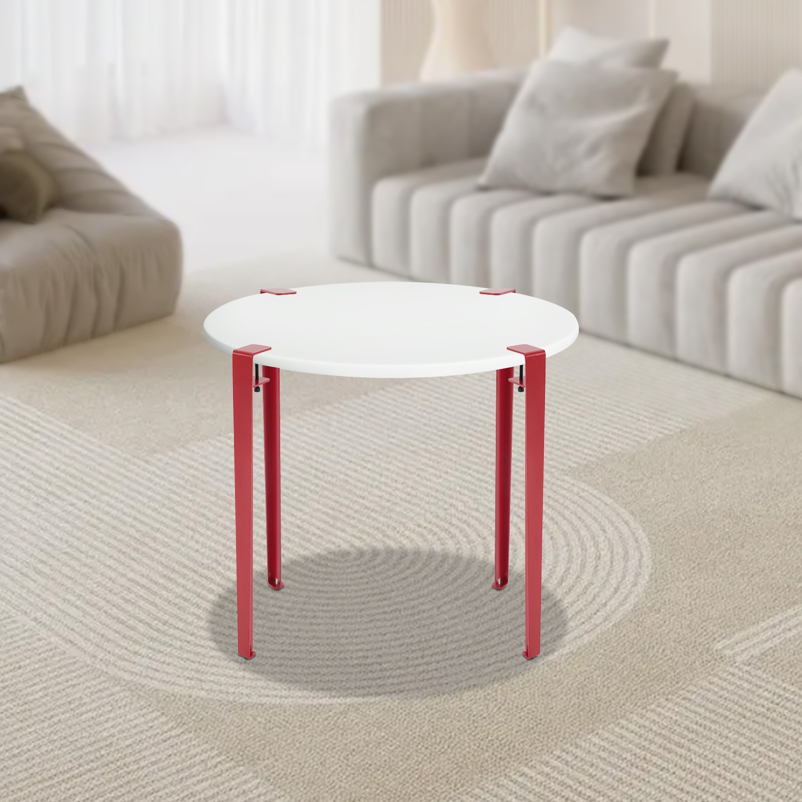 4pcs Adjustable Table Legs, Table Clamp Legs, F-shaped Table Legs Red