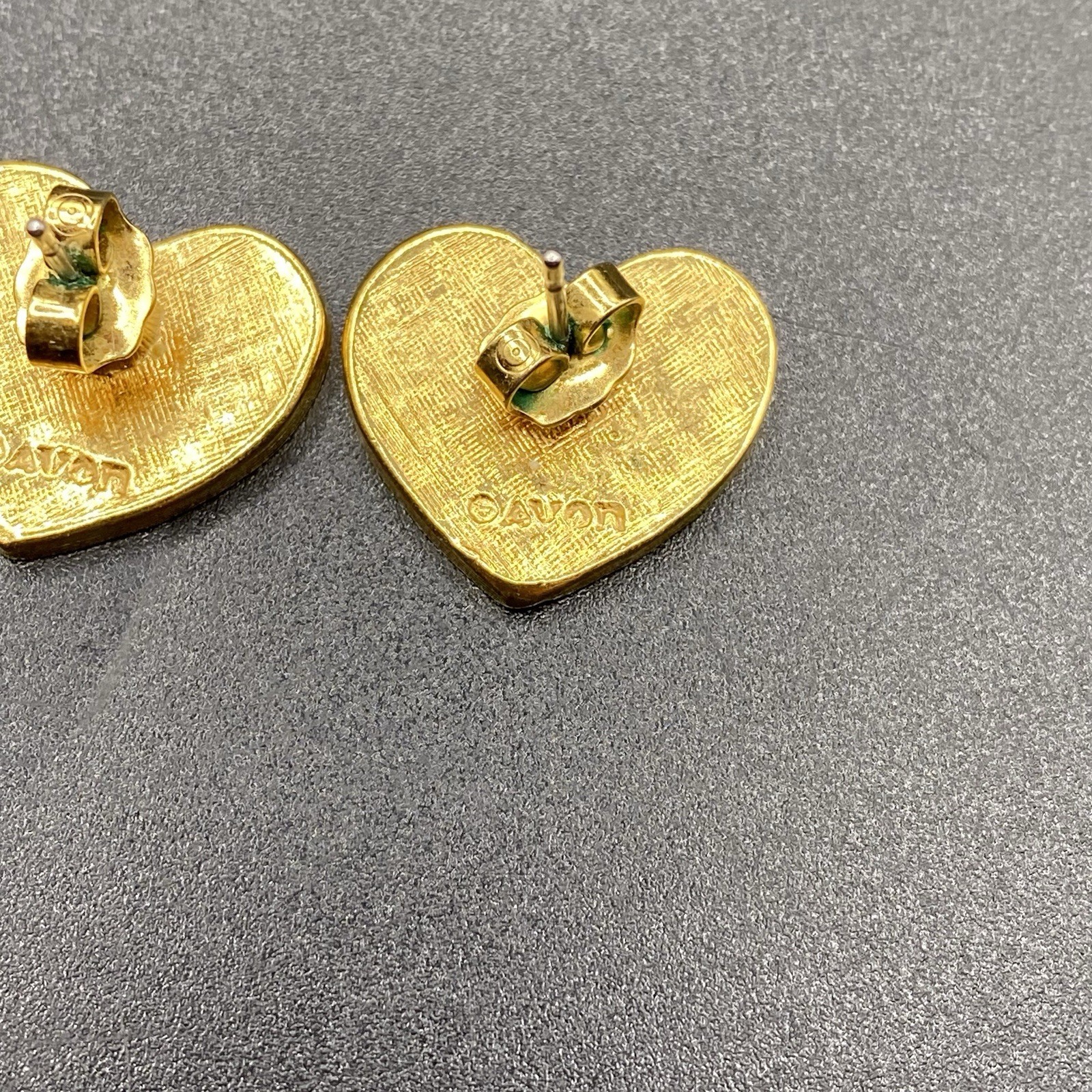 Avon American Flag Heart Earrings Pierced