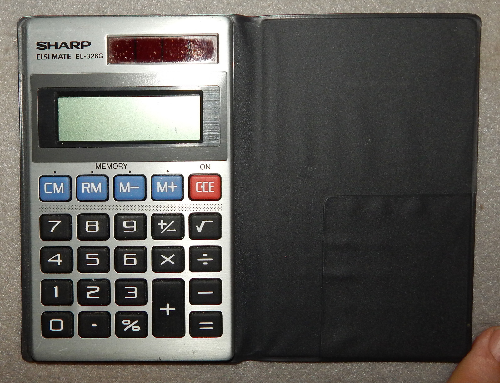 Sharp ELSI MATE EL-326G Solar Powered Calculator - Used