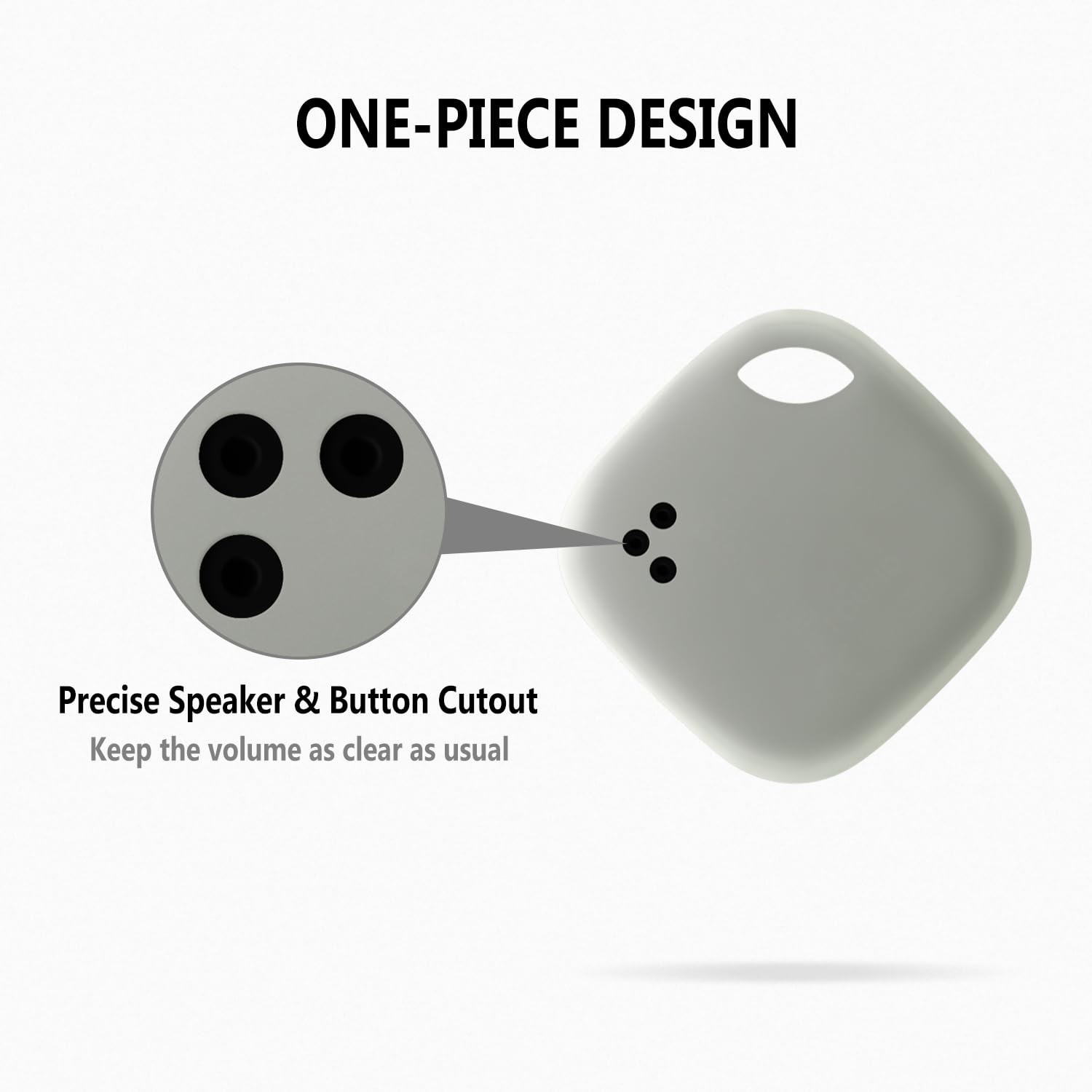 Geiomoo Silicone Case for Tile Mate (2024) Tracker, Soft Flexible Scratch Res...