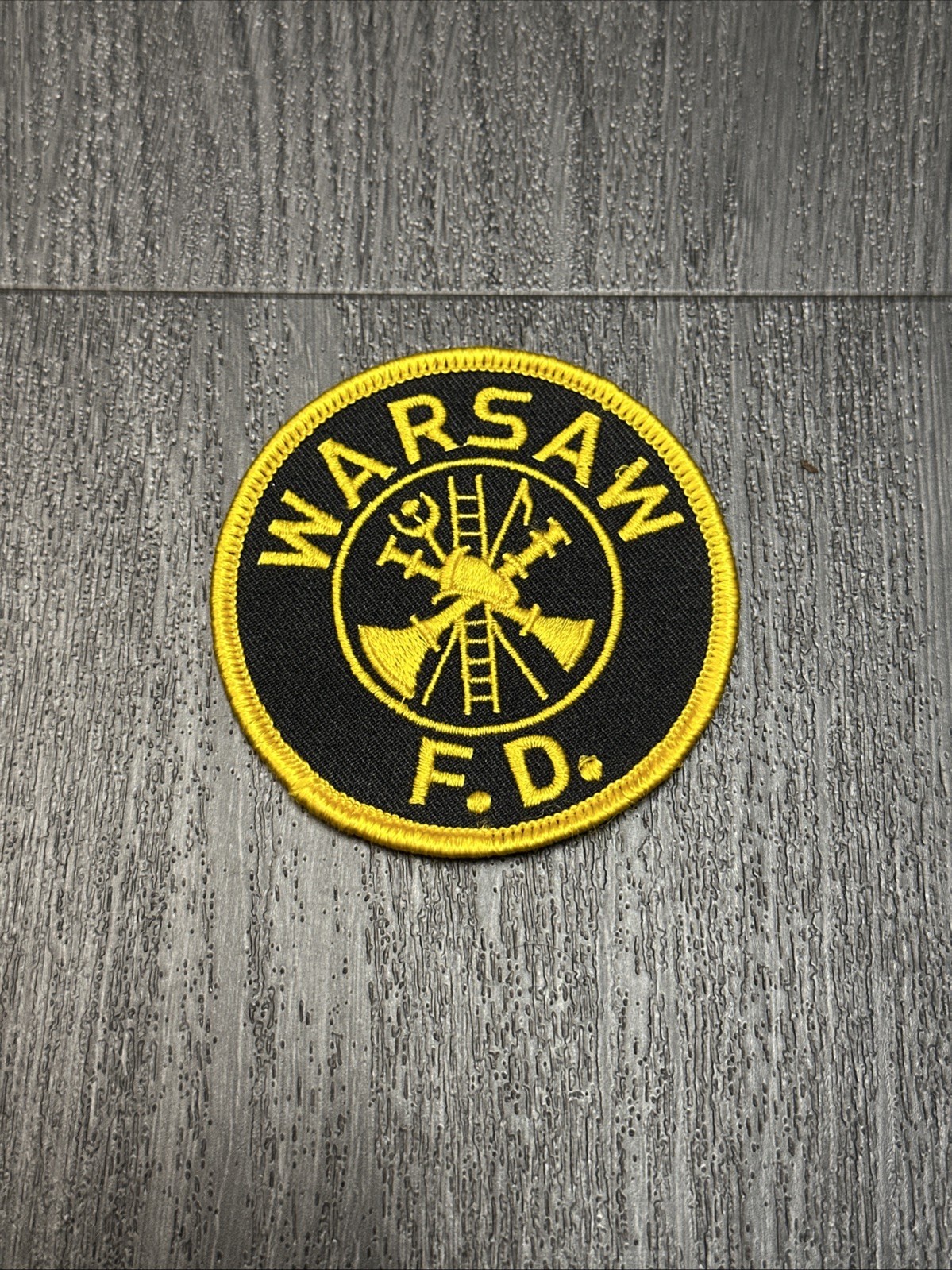 Warsaw Fire Department Vintage Embroidered Patch 3" New