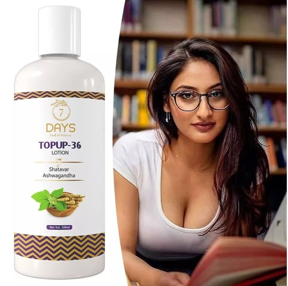 Topup-36 Breast Lotion for Girl & Women 100ml for Larger, Bigger Firmer Breast