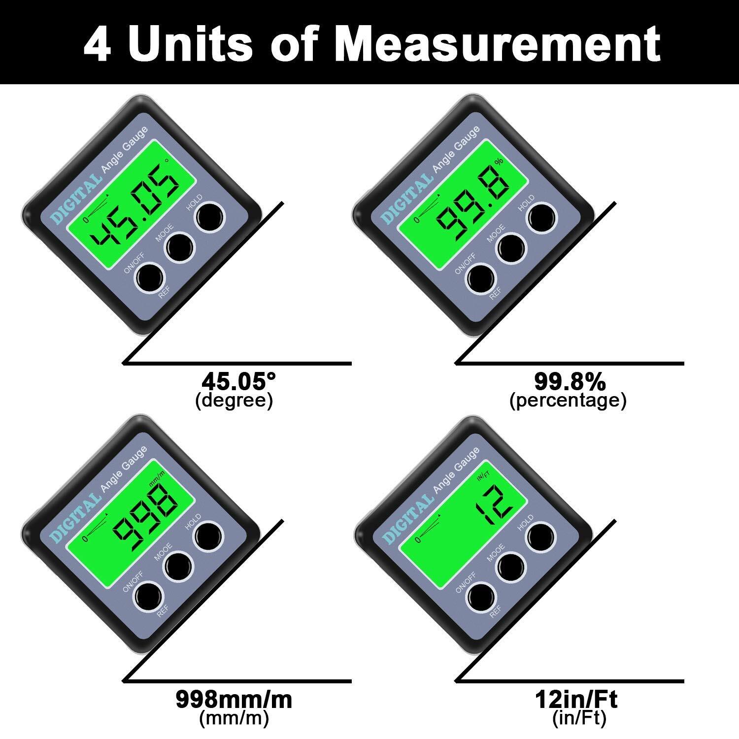 Digital Angle Gauge Angle Finder Magnetic Digital Level Protractor Table Saw Acc