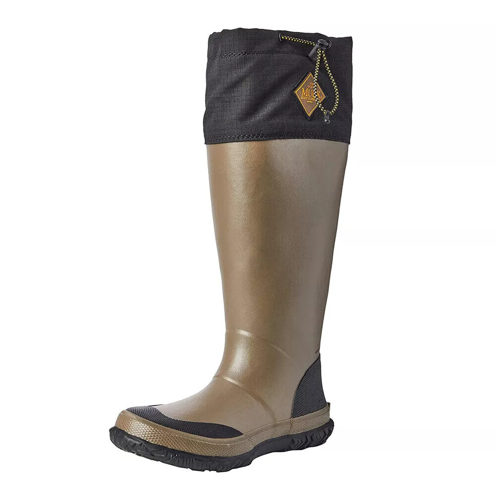 NEW Muck Boot Unisex Forager Waterproof Lightweight Wellington Black Tan 7-13