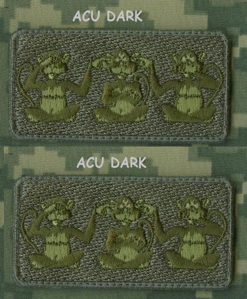 JSOC JOINT SP OPS TASK FORCE INFIDEL TRUNK MONKEY vêlkrö 2-TAB: 3-Wise-Monkey