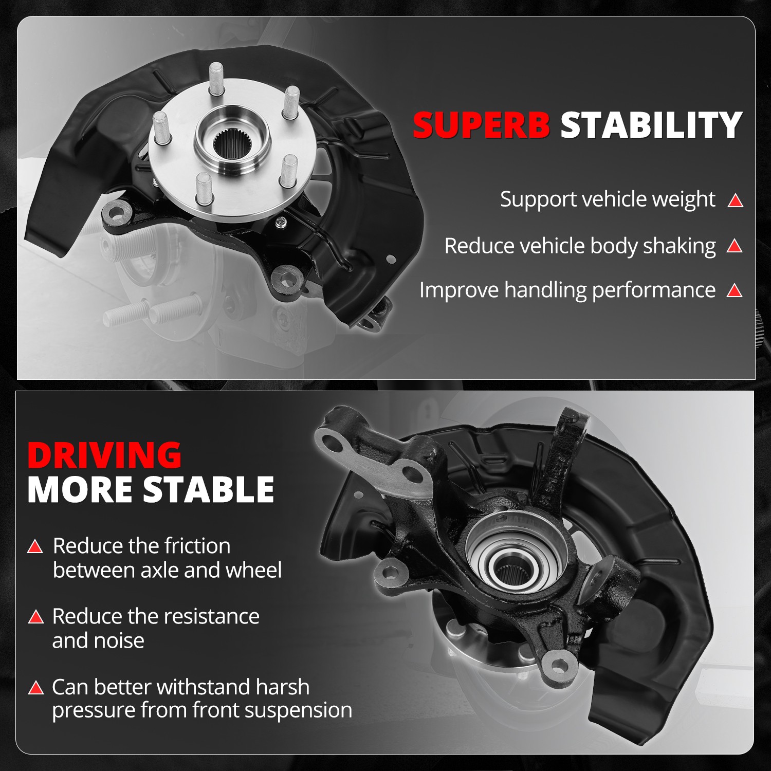 Front Right Steering Knuckle & Bearing Fits 2004-2009 RX330 RX350 RX400h